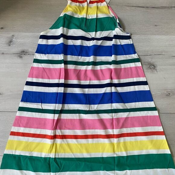 Loft Striped Halter Dress whisper white Small NWT in packaging - Picture 5 of 8